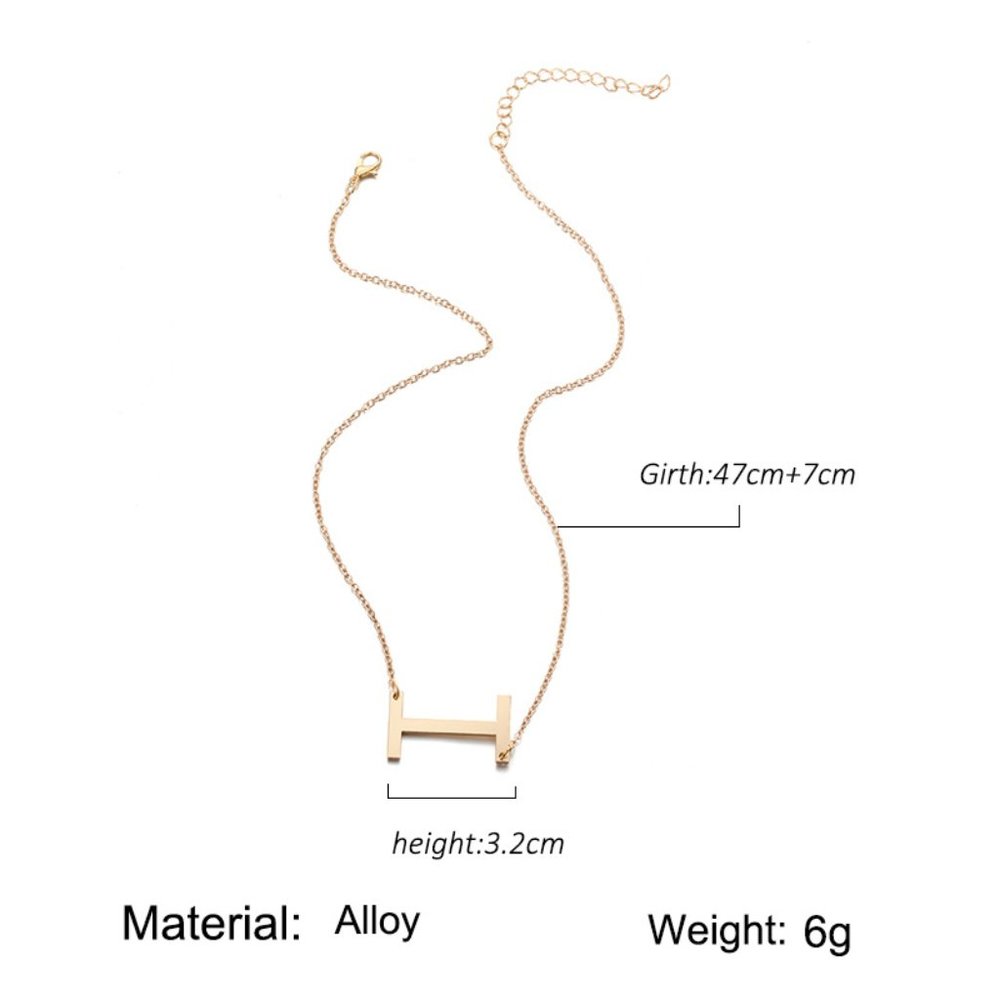 Letter S -  Pendant Fashion Necklace - Picture 7 of 11